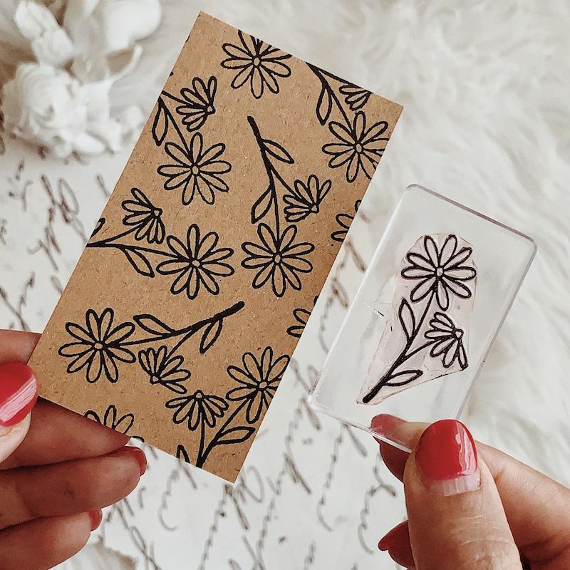 مهر ژلاتینی کد 537 ( گل و برگ )