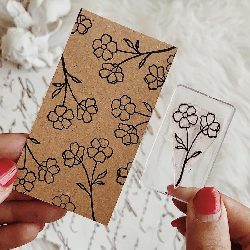 مهر ژلاتینی کد 538 ( گل و برگ )