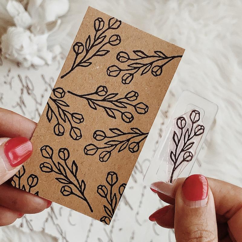 مهر ژلاتینی کد 539 ( گل و برگ )