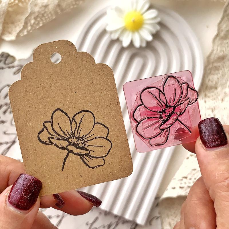 مهر ژلاتینی کد 542 ( گل )