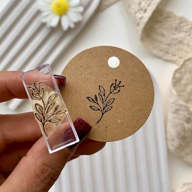 مهر ژلاتینی کد 552 ( گل و برگ )