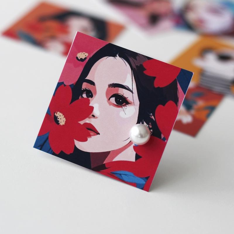 کارت گوشواره کد 556 ( بسته 24 عددی )