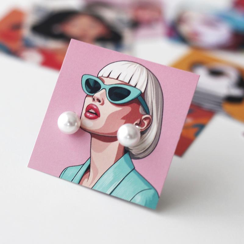 کارت گوشواره کد 559 ( بسته 24 عددی )