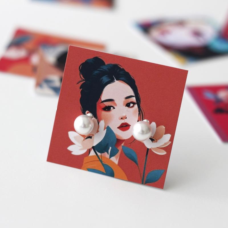 کارت گوشواره کد 562 ( بسته 24 عددی )