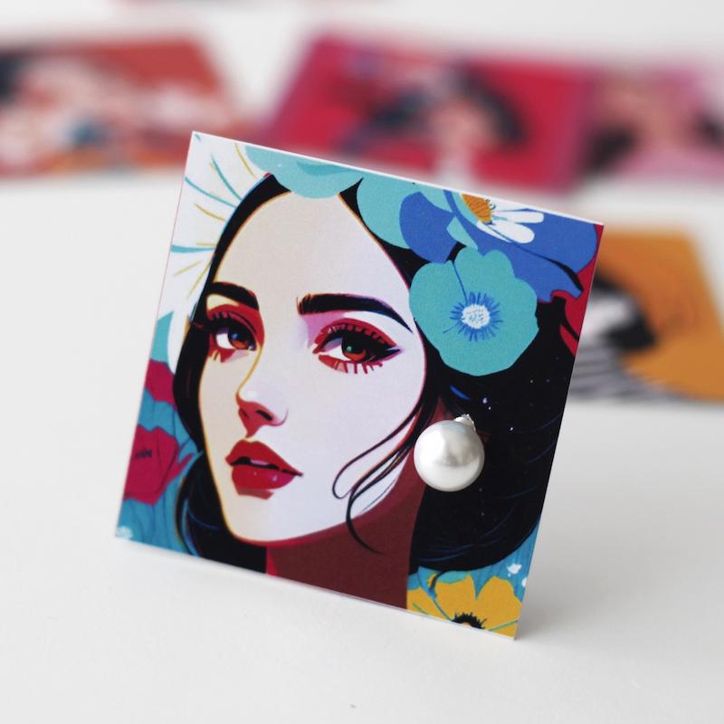 کارت گوشواره کد 565 ( بسته 24 عددی )