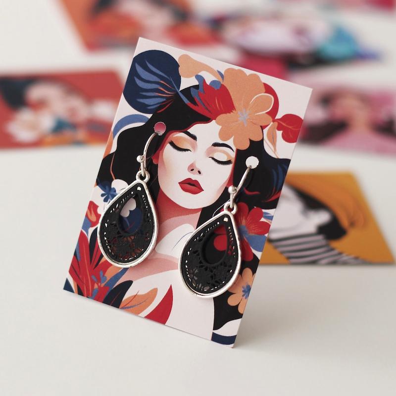 کارت گوشواره کد 568 ( بسته 18 عددی )