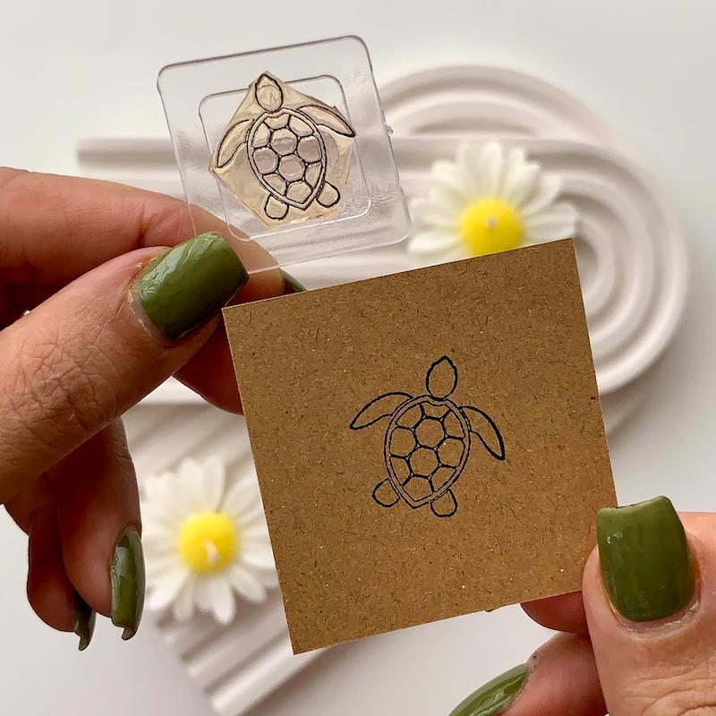 مهر ژلاتینی کد 585 ( لاکپشت دریایی )