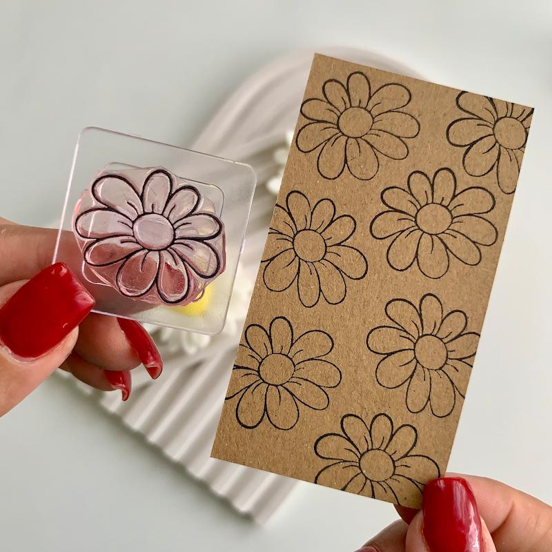 مهر ژلاتینی کد 588 ( گل )