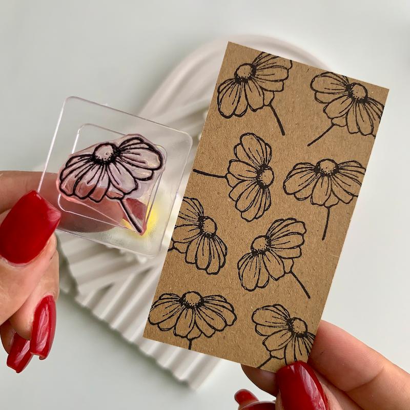 مهر ژلاتینی کد 590 ( گل )