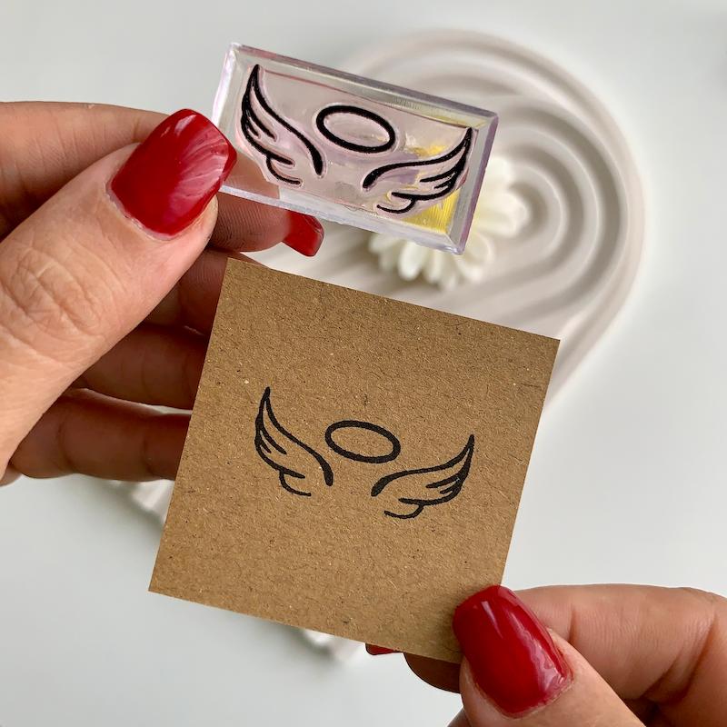 مهر ژلاتینی کد 595 ( بال فرشته )