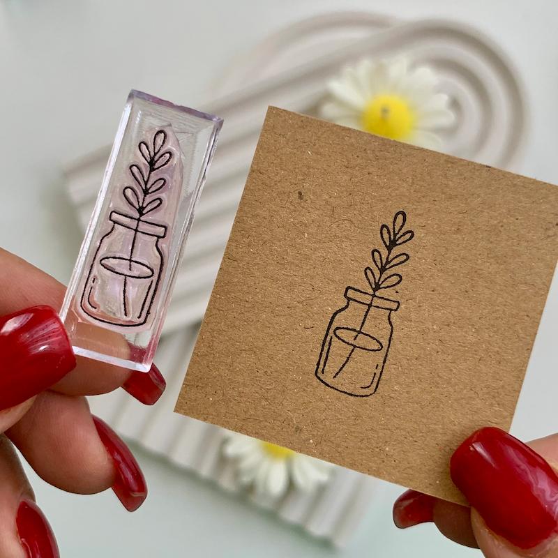 مهر ژلاتینی کد 624 ( گلدان )