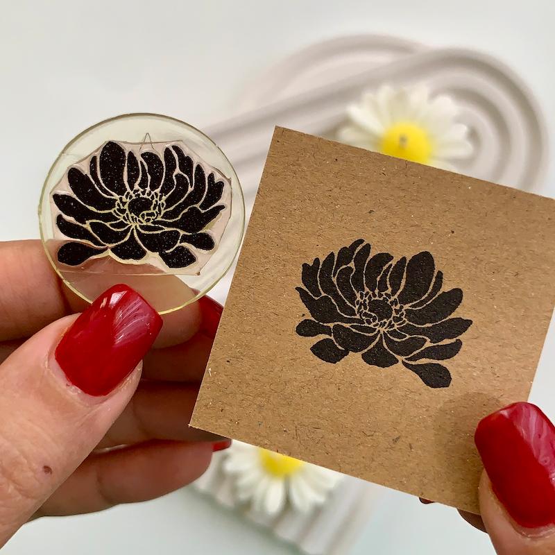 مهر ژلاتینی کد 626 ( گل )