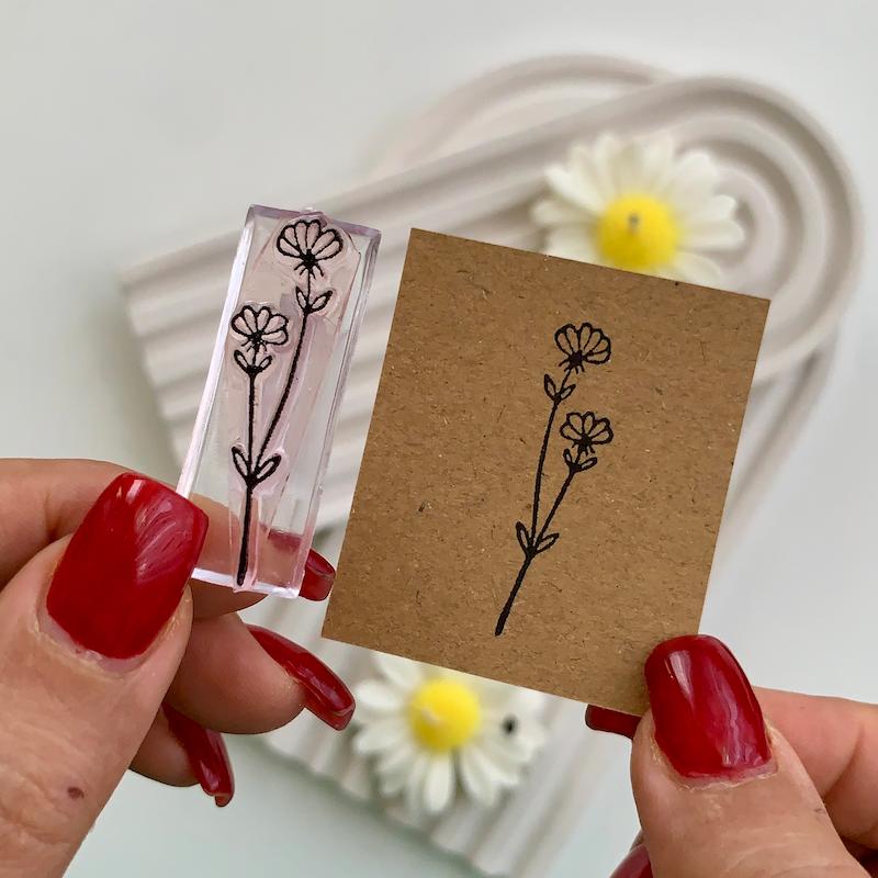 مهر ژلاتینی کد 628 ( گل )