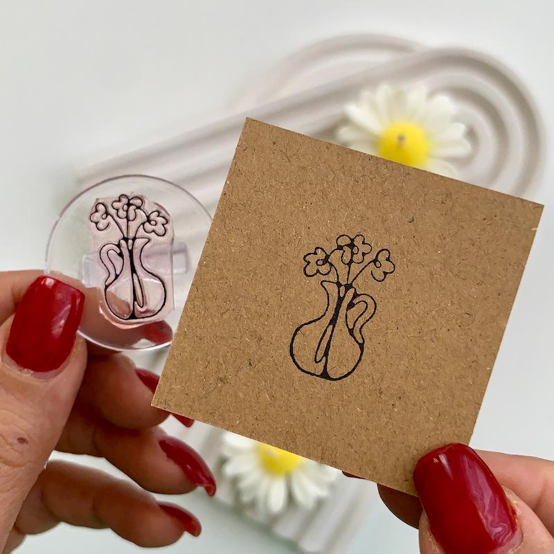 مهر ژلاتینی کد 630 ( گلدان )