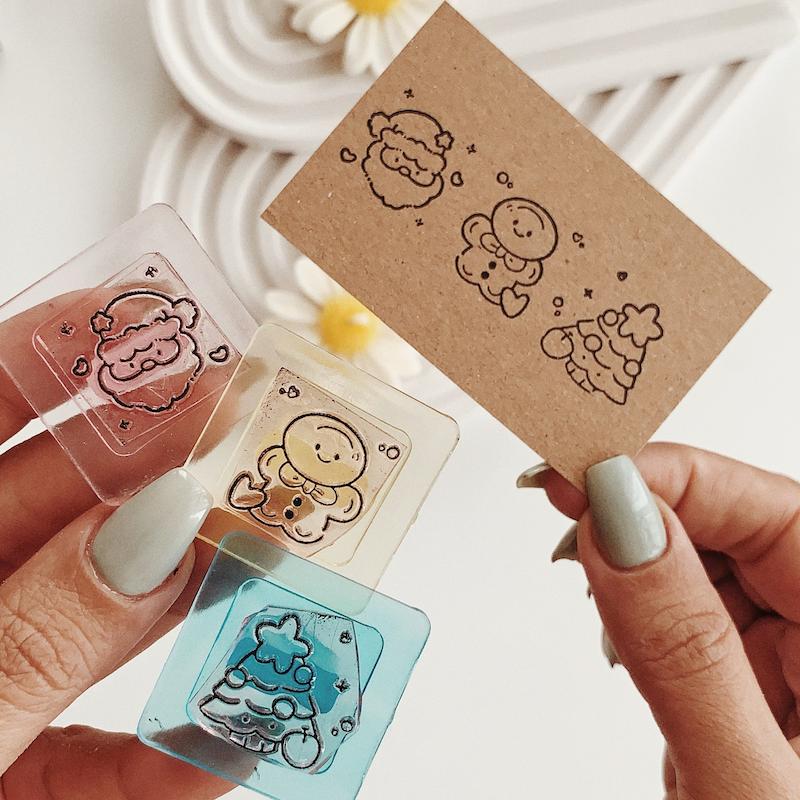 مهر ژلاتینی کد 689 ( کریسمس ، پک کامل )