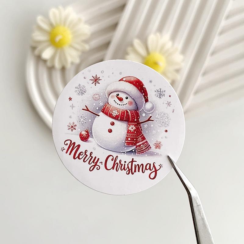 لیبل پشت چسبدار کریسمس کد 732 ( بسته های 20 و 35 عددی )