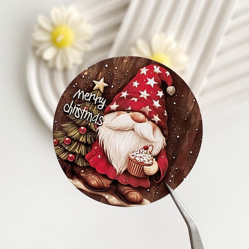 لیبل پشت چسبدار کریسمس کد 736 ( بسته های 20 و 35 عددی )