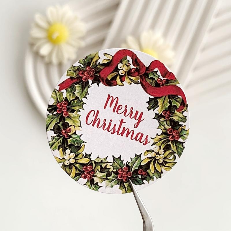 لیبل پشت چسبدار کریسمس کد 740 ( بسته های 20 و 35 عددی )