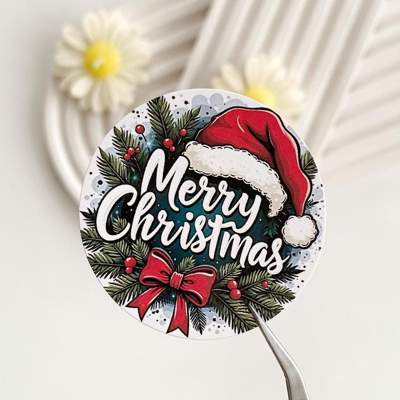 لیبل پشت چسبدار کریسمس کد 743 ( بسته های 20 و 35 عددی )