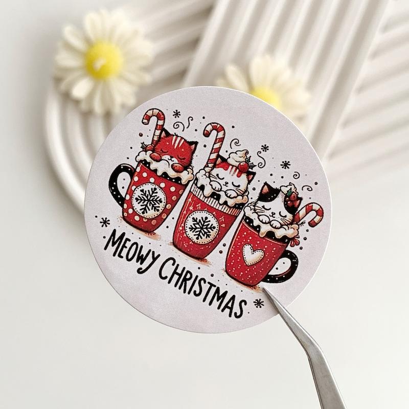 لیبل پشت چسبدار کریسمس کد 745 ( بسته های 20 و 35 عددی )