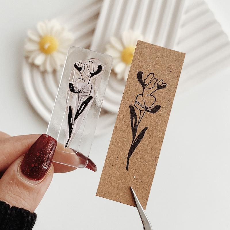 مهر ژلاتینی کد 761 ( گل )