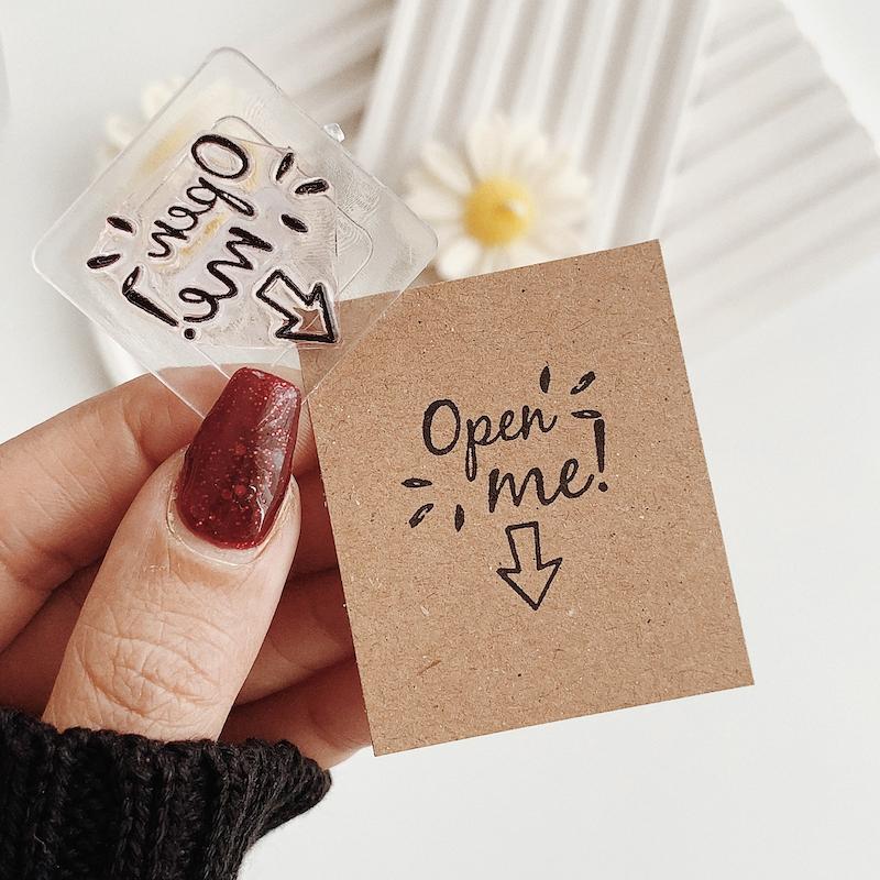 مهر ژلاتینی کد 774 ( open me )