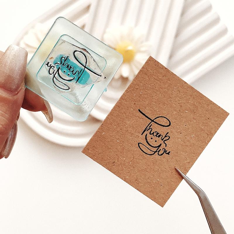 مهر ژلاتینی کد 817 ( thank you )