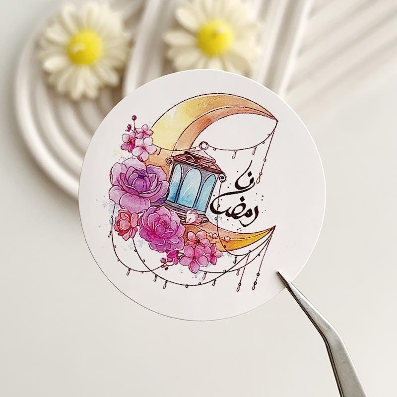 لیبل پشت چسبدار رمضان کد 841 ( بسته های 20 و 35 عددی )
