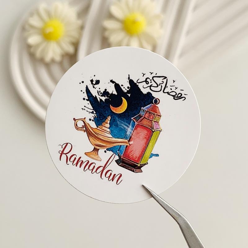 لیبل پشت چسبدار رمضان کد 845 ( بسته های 20 و 35 عددی )