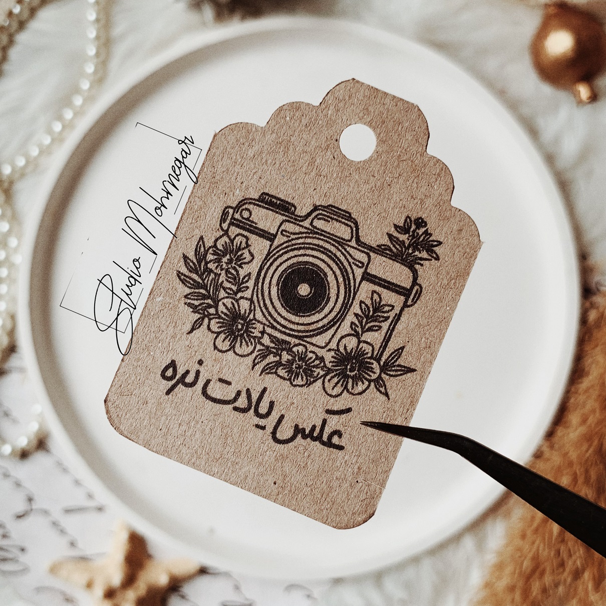تگ کرافت منتظر عکسشم کد 114 ( بسته 18 عددی )