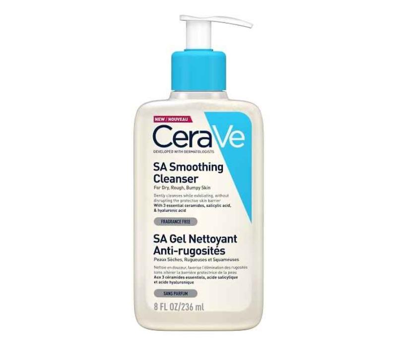 ژل شسستشو سراوی CeraVe مدل SA Smoothing حجم 236 و 473 میل | صاف و نرم کننده پوست زبر و خشک