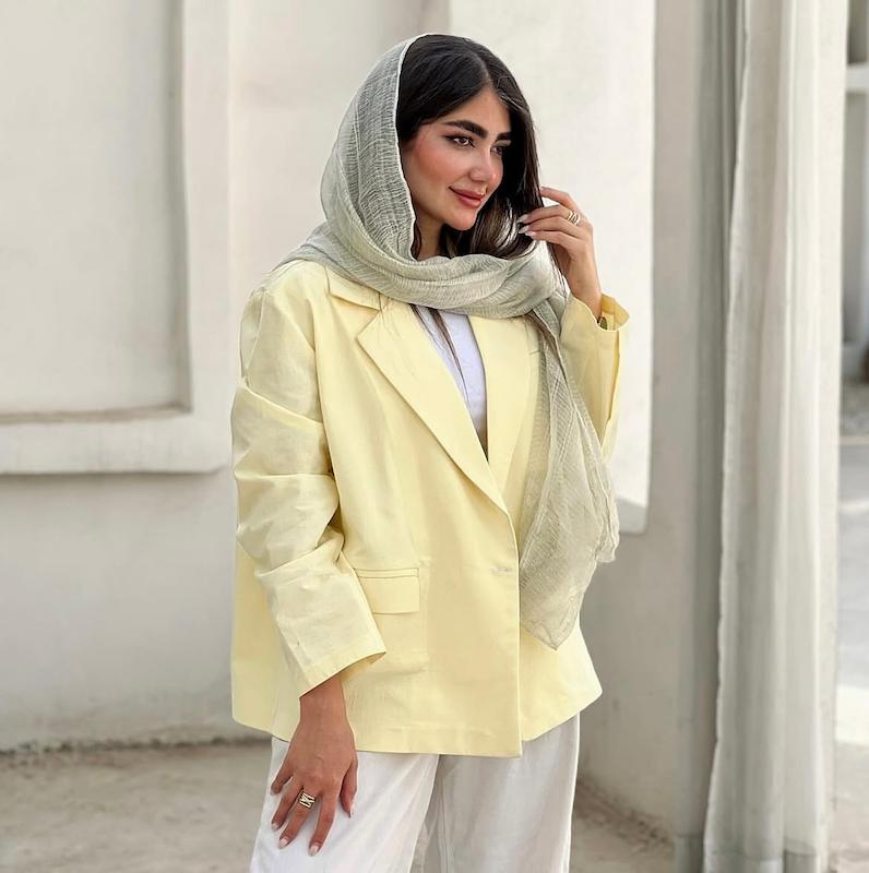 کت لینن کره ای