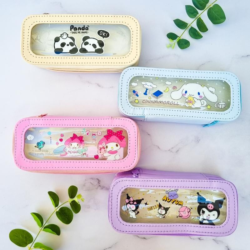 جامدادی دو طبقه شفاف