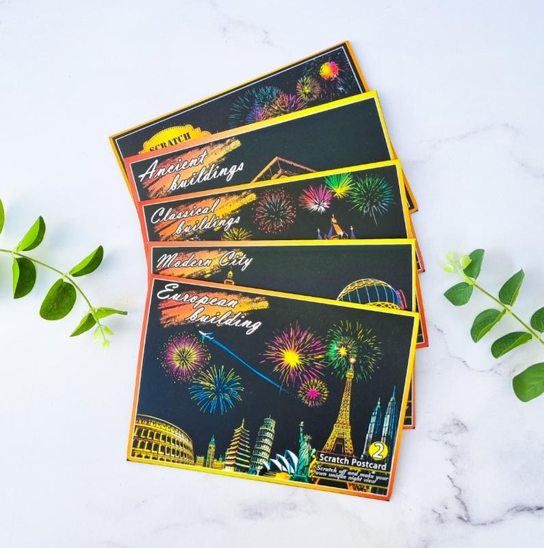 نقاشی خراشیدنی/اسکرچ کارت شهرها