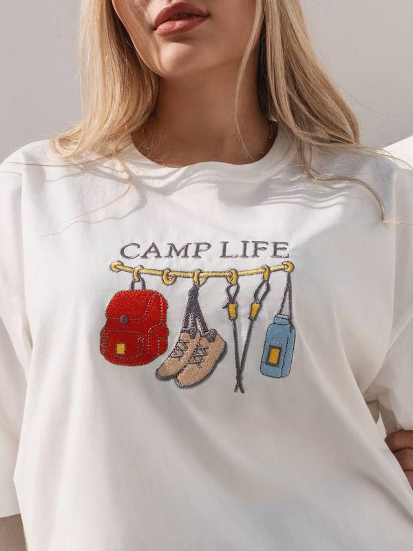 تیشرت گلدوزی CAMP LIFE
