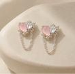 گوشواره قلب اویز دار