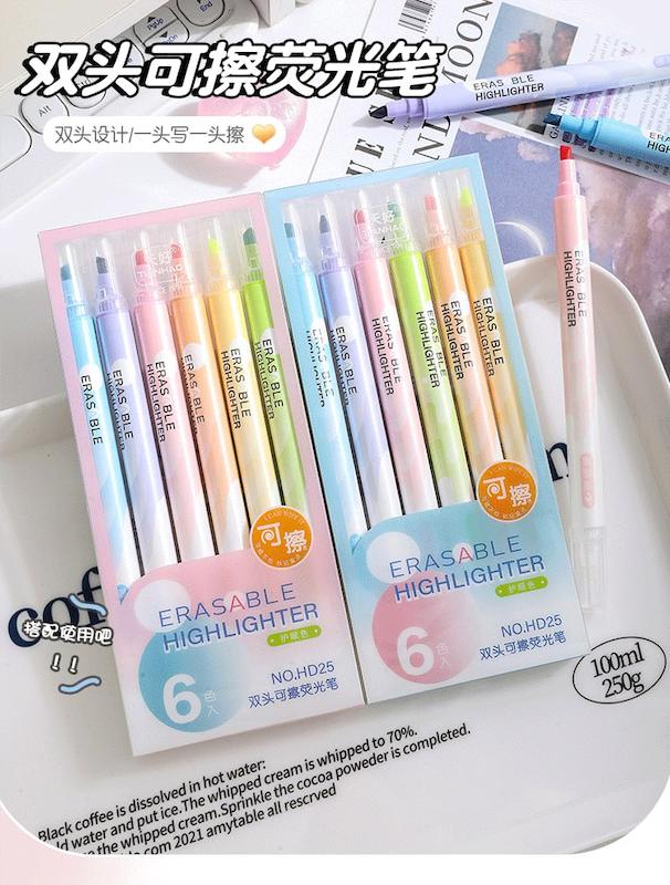 پک هایلایتر ۶ عددی پاکن دار