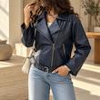 کاپشن چرم زنانه مدل ZARA