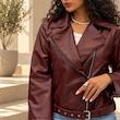 کاپشن چرم زنانه مدل ZARA