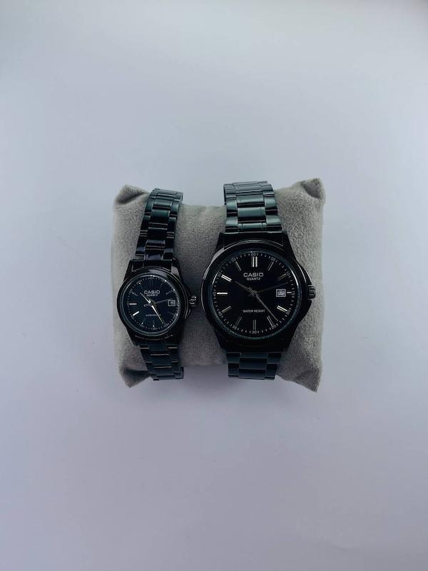 ست کاسیو عقربه ای فول مشکی