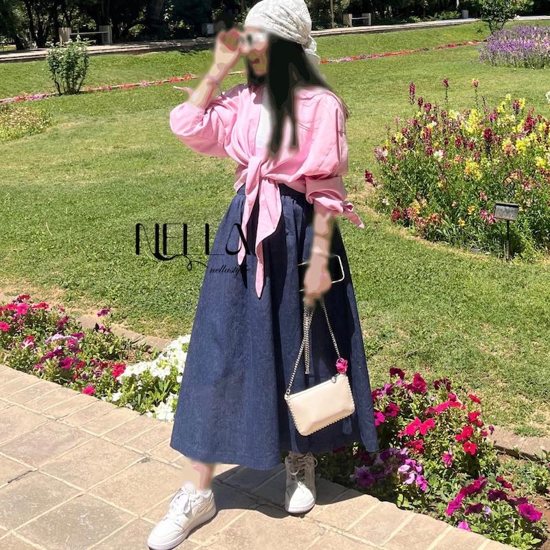 شومیز لینن گره ای🌸