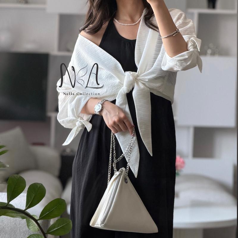 شومیز گره ای مروارید✨