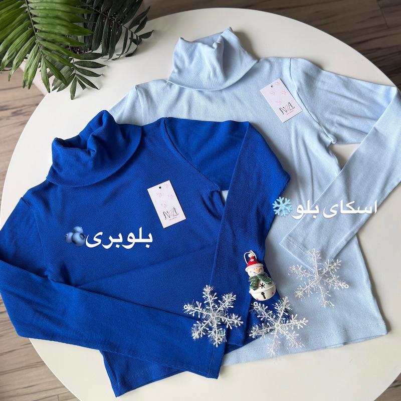 بلوز آستین بلند یقه اسکی 