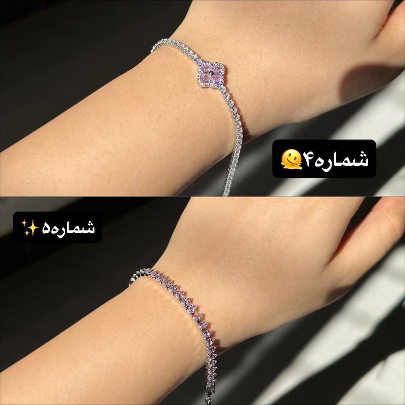 دستبند تنیسی صورتی🥹💗
