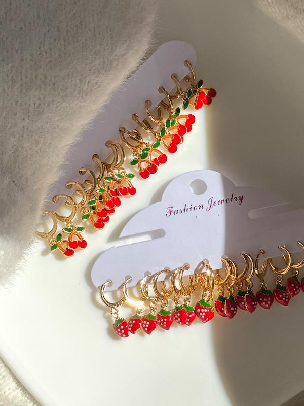 گوشواره مینی میوه🥺🍒
