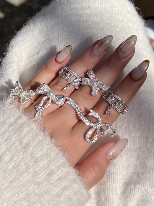 انگشتر جواهری پاپیون🥹🎀