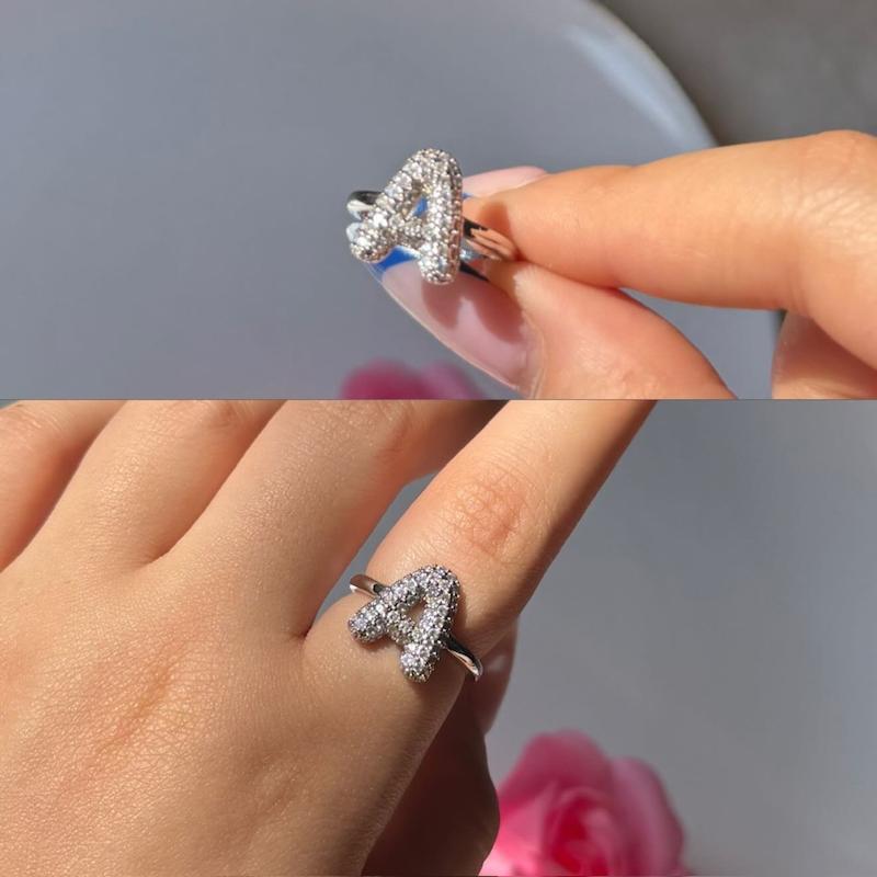 انگشترای جواهری حروف🤩
