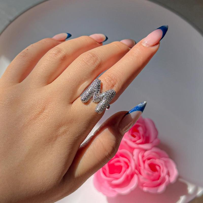 انگشترای جواهری حروف🤩