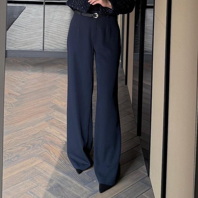 شلوار راسته ساها سورمه ای