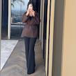 کت زنانه قهوه ای رامال